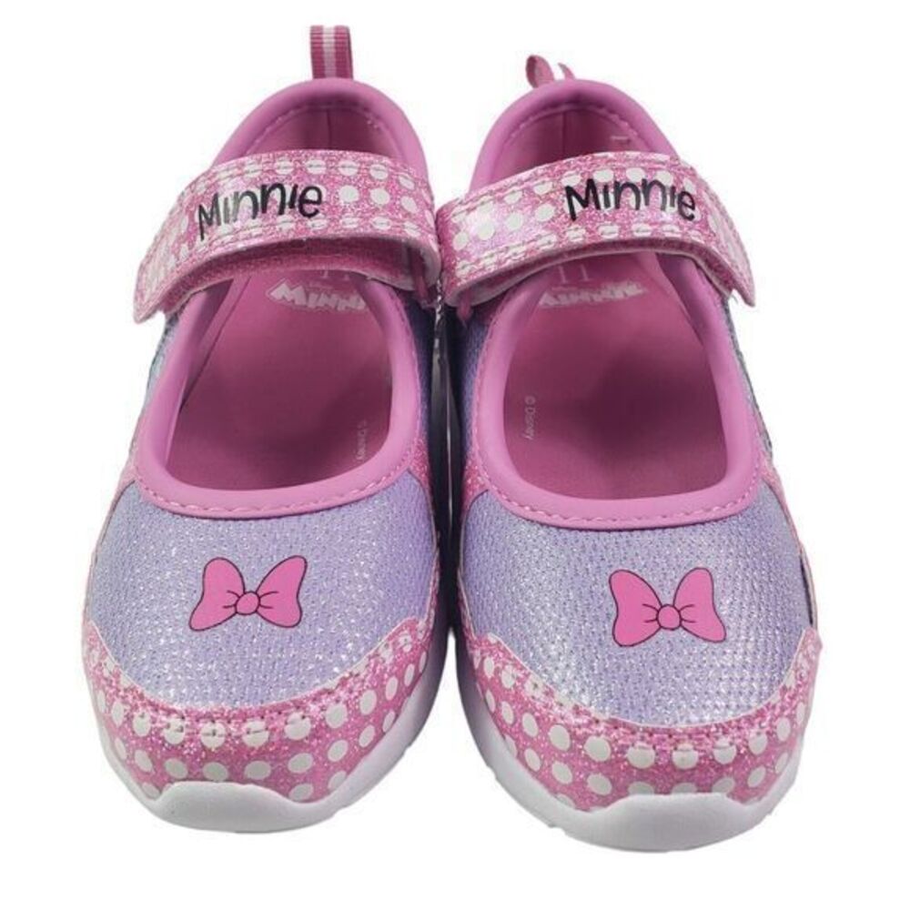 Disney Minnie Shoes for Girls - Pink Mary Jane LED Light Up Shoes Size 11 (19cm) - Picture 3 of 16
